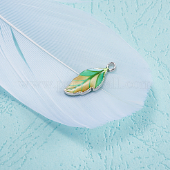 Alloy Enamel Pendants&nbsp;PALLOY-TAC0009-25P-D