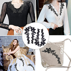 Polyester Embroidery Lace Appliques&nbsp;LS-DIY-WH0401-95