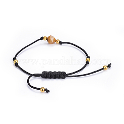 Adjustable Nylon Cord Braided Bead Bracelets&nbsp;BJEW-JB04417-01