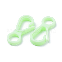 プラスチックカニカン  薄緑  33x15.5x4.5mm  穴：7.5mm&nbsp;X-KY-D012-07