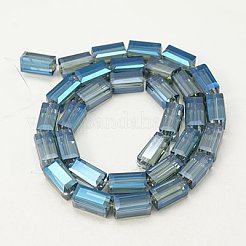 Electroplate Glass Beads&nbsp;EGLA-J023-12x6mm-WLS05