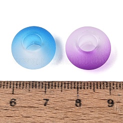 大穴ビーズ  ロンデル  ミックスカラー  14x8mm  穴：5.5mm  約540個/500g&nbsp;OACR-Q200-38
