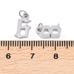 10Pcs 304 Stainless Steel Charms&nbsp;STAS-B129-01P
