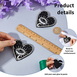 2Pcs Cloth Computerized Embroidery  Sew on Patches&nbsp;PATC-FH0001-39B