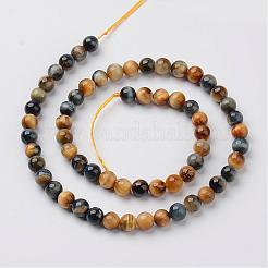 Natural Dream Tiger Eye Beads Strands&nbsp;G-G898-6mm