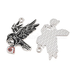 Alloy with Black Enamel Pendants&nbsp;AL-CBA2919-02P-01