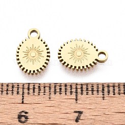 Ion Plating(IP) 304 Stainless Steel Charms&nbsp;STAS-H100-42G