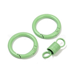 合金スプリングゲート留め具  スプリング金具付き  薄緑  76.5mm&nbsp;LS-PALLOY-Q009-01G