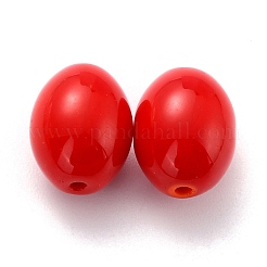 Oval Opaque Glass Beads&nbsp;GLAA-C013-04B