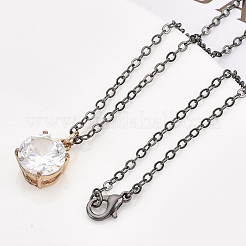 Brass Cable Chains Necklace Making&nbsp;LS-MAK-N029-01B