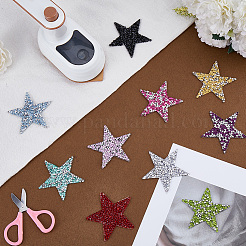 10Pcs 10 Colors Plastic Clothing Patches&nbsp;FIND-GF0008-81