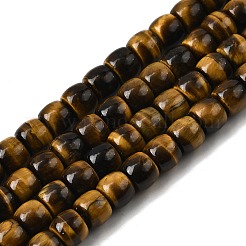 Natural Tiger Eye Beads Strands&nbsp;G-A275-C01-7x8mm