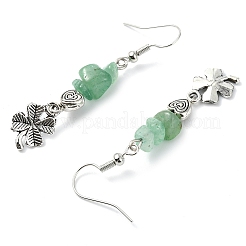 Natural Mixed Stone Chip Dangle Earrings Set for Women&nbsp;EJEW-JE06249