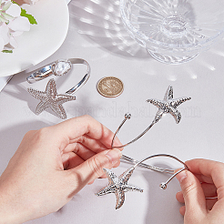 1Pc Alloy with Plastic Pearl Arm Cuff Bangles for Women&nbsp;BJEW-CY0001-14P