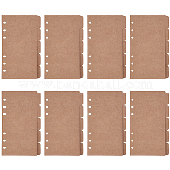 5Pcs Kraft Paper Binder Dividers&nbsp;AJEW-CP0011-76A