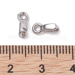 変色しない304ステンレススチール製アイスピックピンチベイル  コーン  ステンレス鋼色  8.5x2.3mm  穴：1.5mm  ピン：0.9mm&nbsp;STAS-K277-04A-P