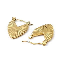 Ion Plating(IP) 304 Stainless Steel Teardrop Thick Hoop Earrings for Women&nbsp;EJEW-I284-16G
