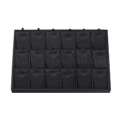 木製のペンダントが表示  長方形  布で覆う  ブラック  35x24x3cm&nbsp;PDIS-G004-02
