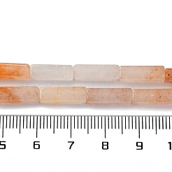 天然石カーネリアンビーズ連売り  直方体の  12.5~13.5x3~5x3~4.5mm  穴：1mm  約29~31個/連  15.1~15.9インチ（38.5~40.5cm）&nbsp;G-F631-E15-01