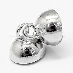 Anti-Tarnish Rhodium Plated 925 Sterling Silver Magnetic Clasps&nbsp;STER-A102-011P-6mm