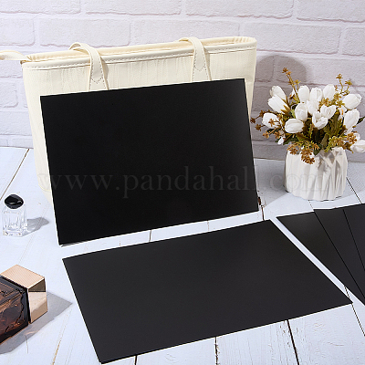 プラスチックシート  長方形  ブラック  300x200x1.2mm&nbsp;DIY-WH20079-041A-01-1