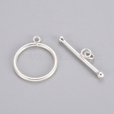 925 Sterling Silver Toggle Clasps&nbsp;STER-L057-001S-1