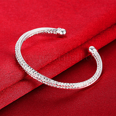 Trendy Brass Cuff Bangles&nbsp;BJEW-BB31070-1