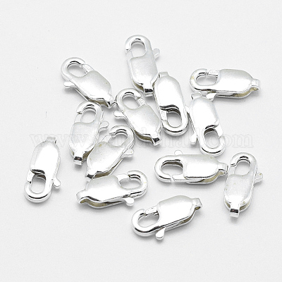 925スターリングシルバーカニカン 長方形 銀 10x5x2mm 穴：1mmの通販