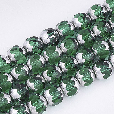 Electroplate Glass Beads Strands&nbsp;X-EGLA-T019-02E-1