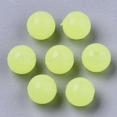 Luminous Acrylic Beads&nbsp;MACR-N008-25F-6MM-1