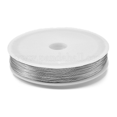 焼き絵の具 鉄線  ラウンド  銀  0.5mm  24ゲージ  約262.47フィート（80m）/ロール&nbsp;MW-NH0001-01A-1
