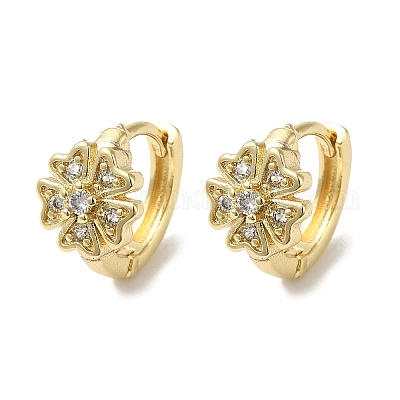 スタッズ クローバー フープ ピアス イヤリング Studs Clover Hoop Pierce Earring （Liala）  全2色｜lia945-9709【9】 - ピアス商品一覧 - Joint Space