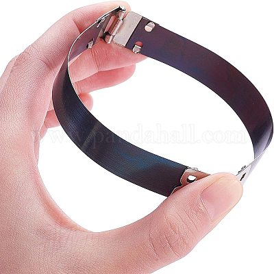 鉄内部フレックスフレーム  財布のためのフレックススプリングクリップ  ブルー  30個/セット&nbsp;FIND-PH0015-60-1