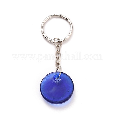 Evil Eye Lampwork Keychain&nbsp;KEYC-JKC00228-01-1