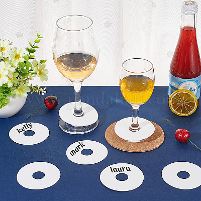 Wholesale Paper Wine Glass Blank Label - Pandahall.com
