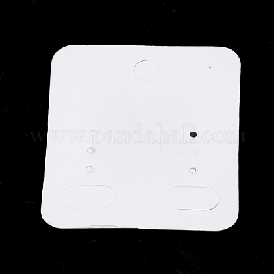 厚紙のピアスディスプレイカード  長方形  リネン  50x44mm&nbsp;CDIS-R024-07-1