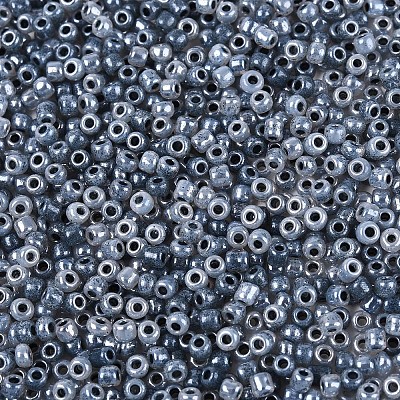 ガラスシードビーズ  セイロン  ラウンド  濃いグレー  12/0  2mm  穴：1mm  約30000個/ポンド&nbsp;SEED-A011-2mm-149-1