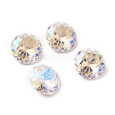 K9 Glass Rhinestone Pointed Back Cabochons&nbsp;RGLA-P030-06B-M01-1