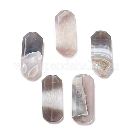 天然石瑪瑙ビーズ  直腸  56~59x24~27x6~10mm  穴：2mm&nbsp;G-M387-01-1