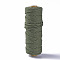 Cotton String Threads, Macrame Cord, Decorative String Threads, for DIY Crafts, Gift Wrapping and Jewelry Making, Dark Olive Green, 3mm, about 54.68 yards(50m)/roll