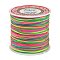 Round String Thread Polyester Thread, Chinese Knotting Cord, Colorful, 0.8mm, about 109.36 yards(100m)/roll