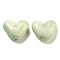 Imitation Gemstone Acrylic Beads, Heart, Light Green, 15x17x7mm, Hole: 2mm, 439pc/500g