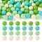 Opaque Acrylic Beads, Round, Lawn Green, 11.5~12mm, Hole: 1.8mm