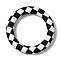 Silicone Beads, Ring, WhiteSmoke, 65x10mm, Hole: 3mm