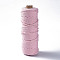 Cotton String Threads, Macrame Cord, Decorative String Threads, for DIY Crafts, Gift Wrapping and Jewelry Making, Pink, 3mm, about 54.68 yards(50m)/roll