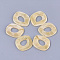 Acrylic Linking Rings, Quick Link Connectors, For Jewelry Chains Making, Imitation Gemstone Style, Wheat, 51.5x45x3.5mm, Hole: 23x16mm, about: 78pcs/500g