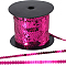 1Roll Plastic Paillette/Sequins Chain Rolls, AB Color, Magenta, 6mm, 1roll/set