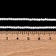 キャッツアイビーズ連売り  ラウンド  ホワイト  2mm  穴：0.7mm  約157個/連  14.17~14.57インチ（36~37cm）&nbsp;CE-C007-A12-2MM-3