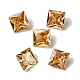 キュービックジルコニアカボション  ポイントバック  正方形  ペルー  6x6x3mm&nbsp;ZIRC-P116-01A-17-1
