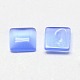 キャッツアイカボション  正方形  コーンフラワーブルー  12x12x3mm&nbsp;CE-J006-12x12mm-07-2